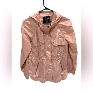 Cavalini Original Women's Hooded Utility Jacket Windbreaker Ladies Pink Medium